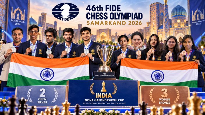Indian Team After Chess Olympiad 2026: Silver, Bronze and Another Historic Trophy